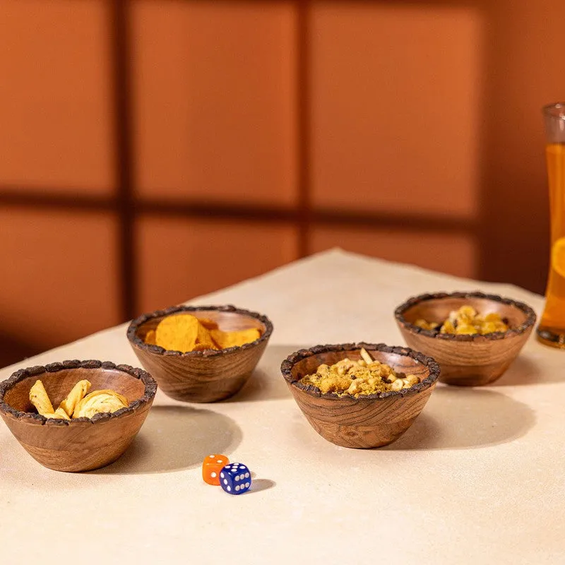 Grain Glow Rustic Snack Bowl - Set Of Four media 1