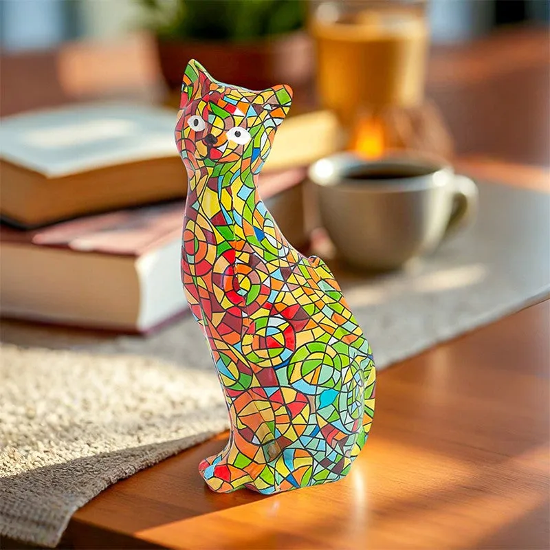 Mosaic Kitten Showpiece - Multicolor media 5