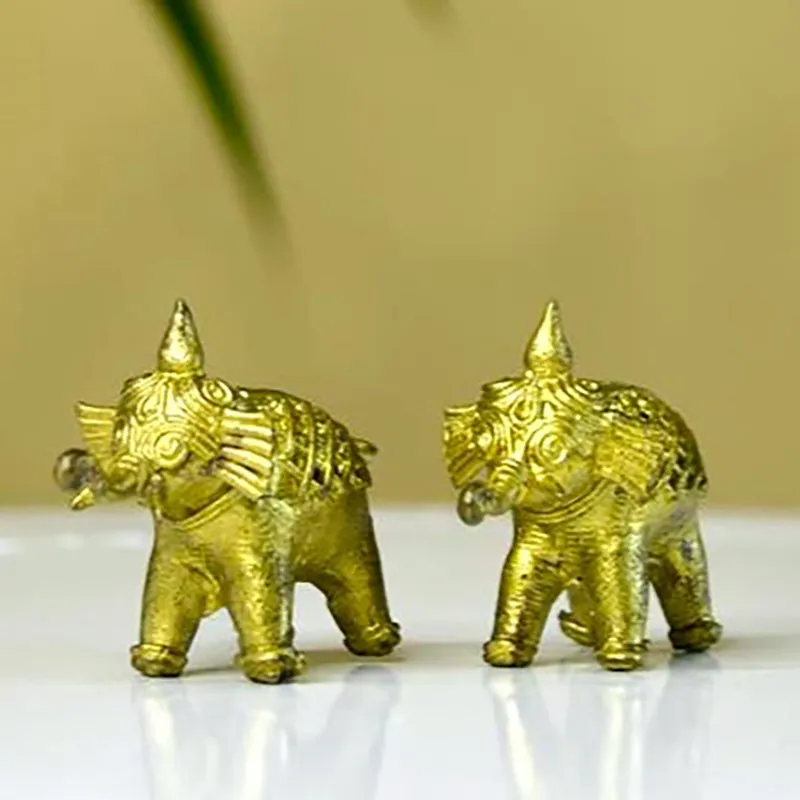 Ethnic Royal Gajendra Showpiece - Set Of Two media 7