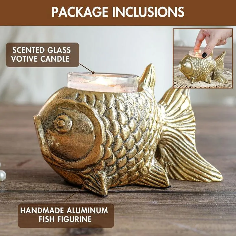 Goldfish Glam Telight Candle Holder - Set Of Two media 3