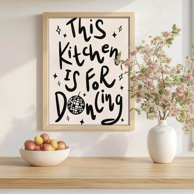 Kitchen Aura Archival Canvas Wall Art - Brown media 1