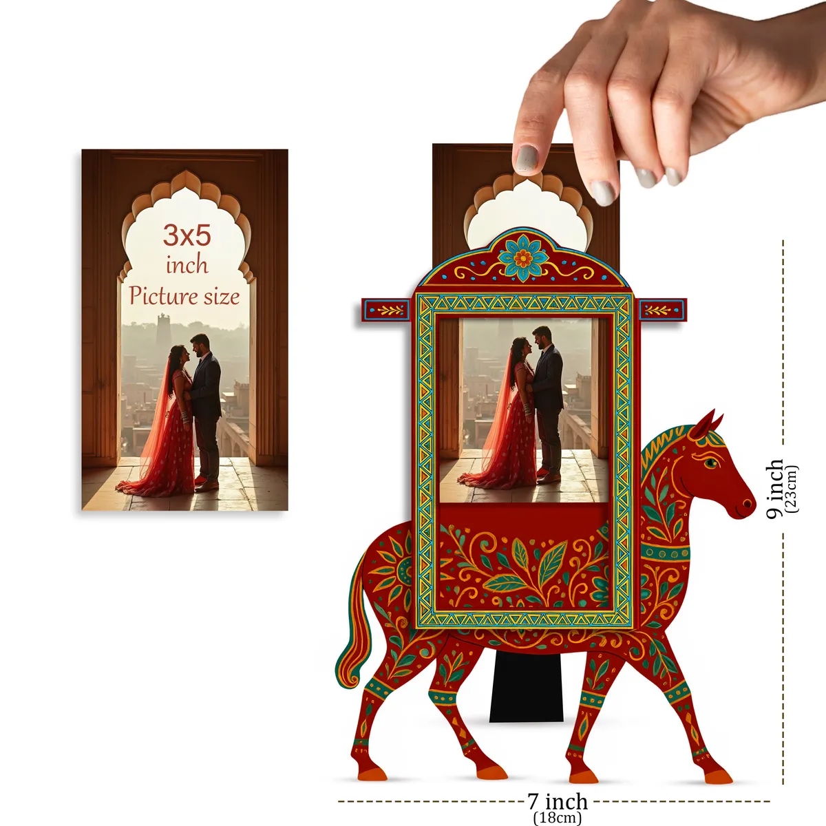 GallopGrace MDF Photo Frame - Maroon media 4