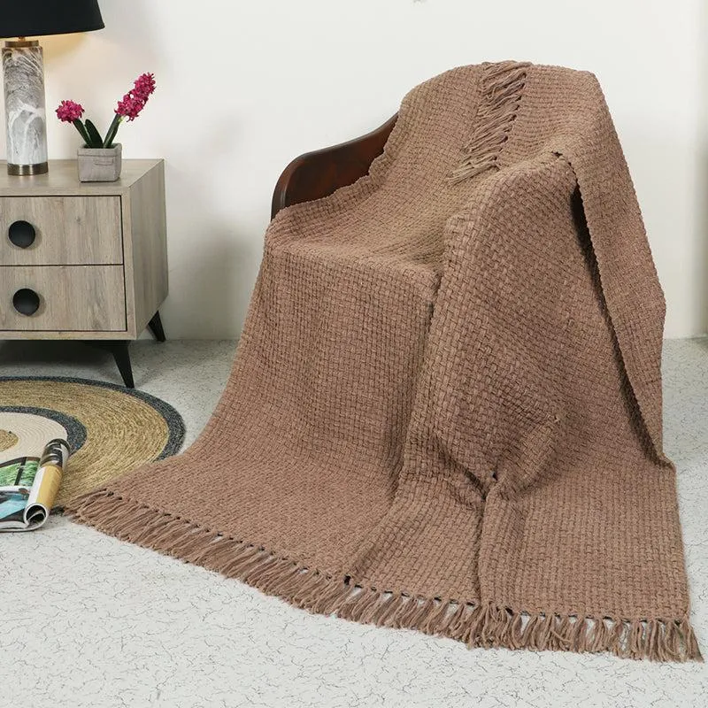 Cozy Loom Throw - Coffee media 1