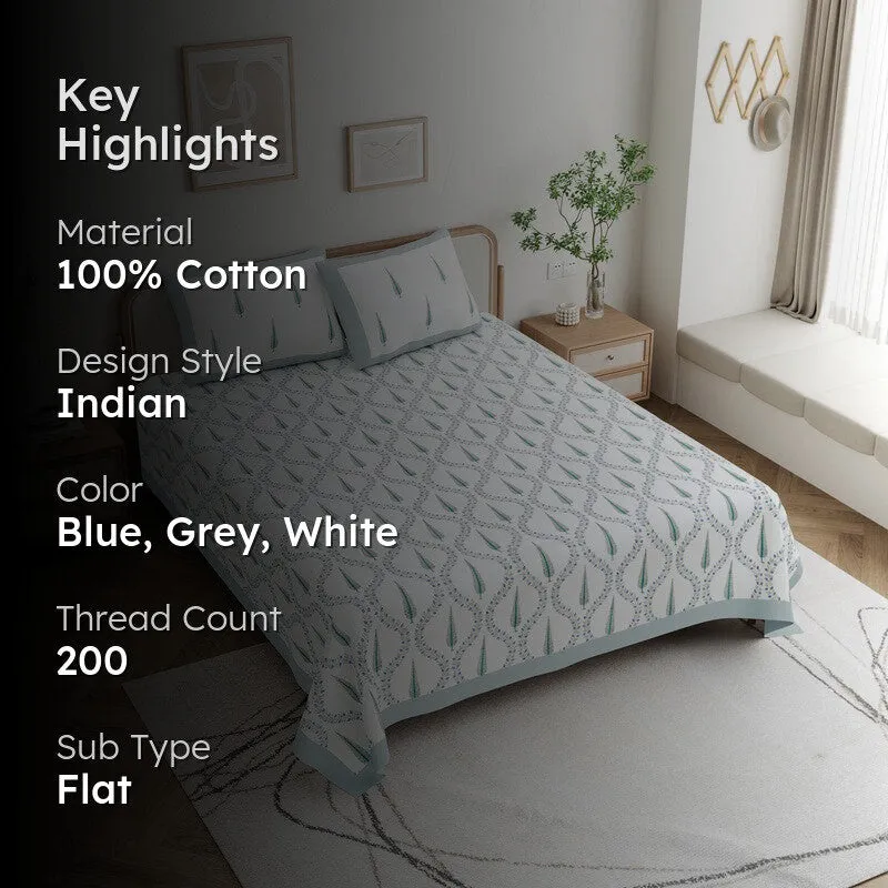 EthnicGul Cotton Bedsheet - 200 TC media 2