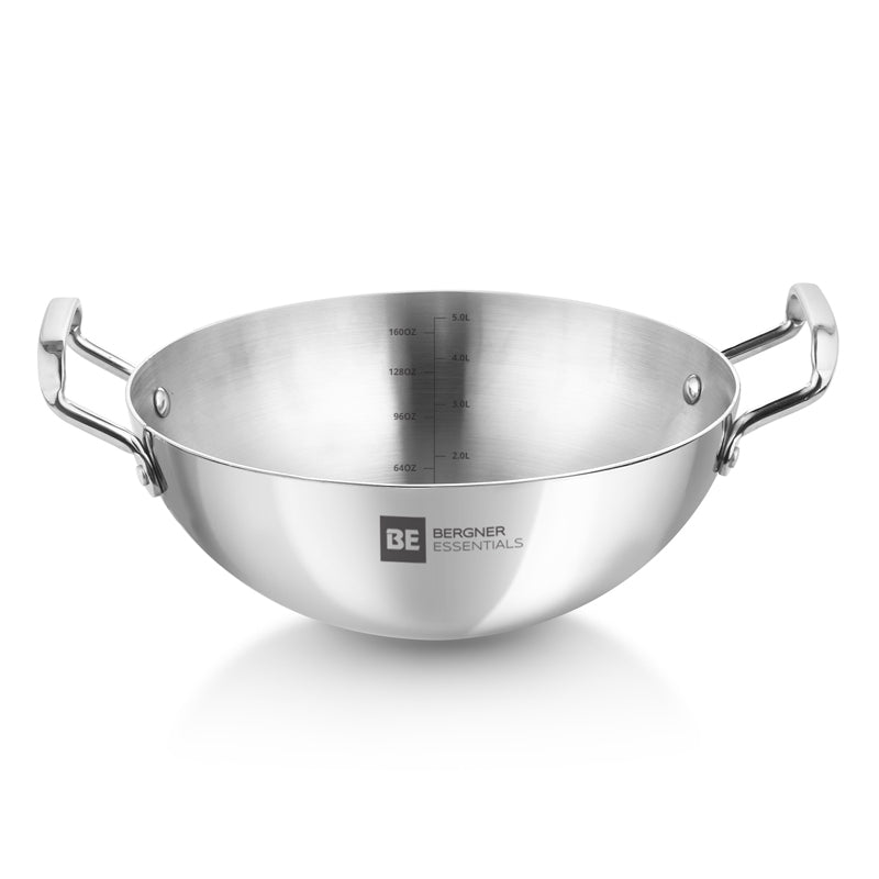 Bergner Stainless Steel Kadhai - 5000 mL media 7