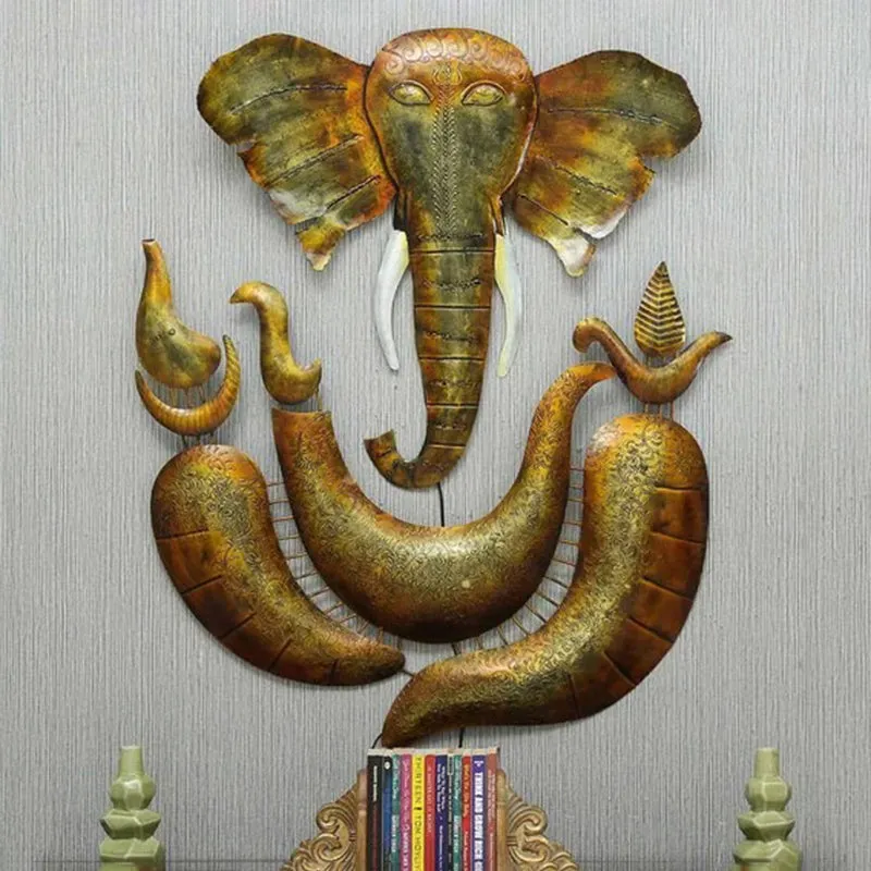 Ganesha's Blessing Iron Wall Accent media 1
