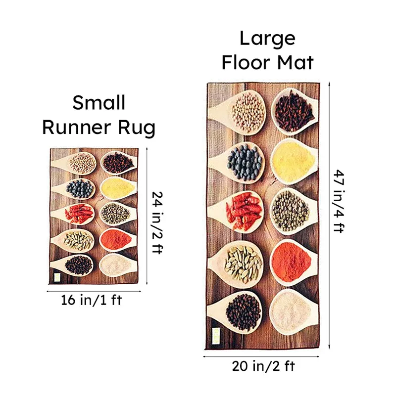 Spice Kingdom Kitchen Nylon Runner Rug - Set Of Two media 9