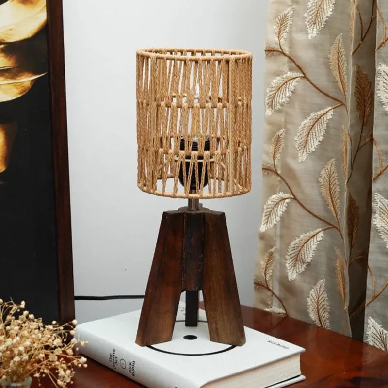 Glowforge Cotton Table Lamp - Brown media 3