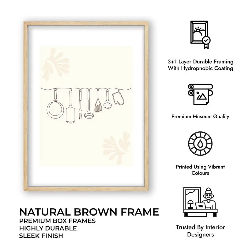 Linear Tool Archival Canvas Wall Art - Brown media 11