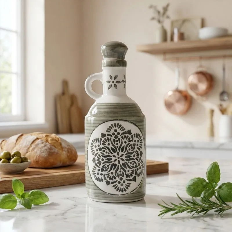 Countryside Drizzle Ceramic Oil Dispenser - 1000 mL media 1