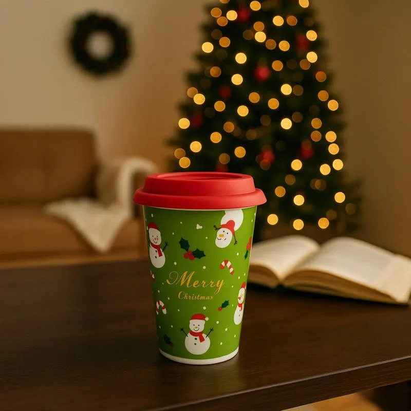 Frosty Ceramic,Silicone Coffee Mug (400 mL) media 1
