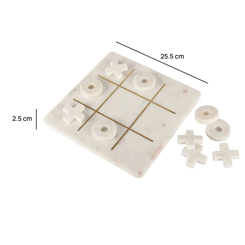 Equis Gild Marble Tic Tac Toe Game media 6