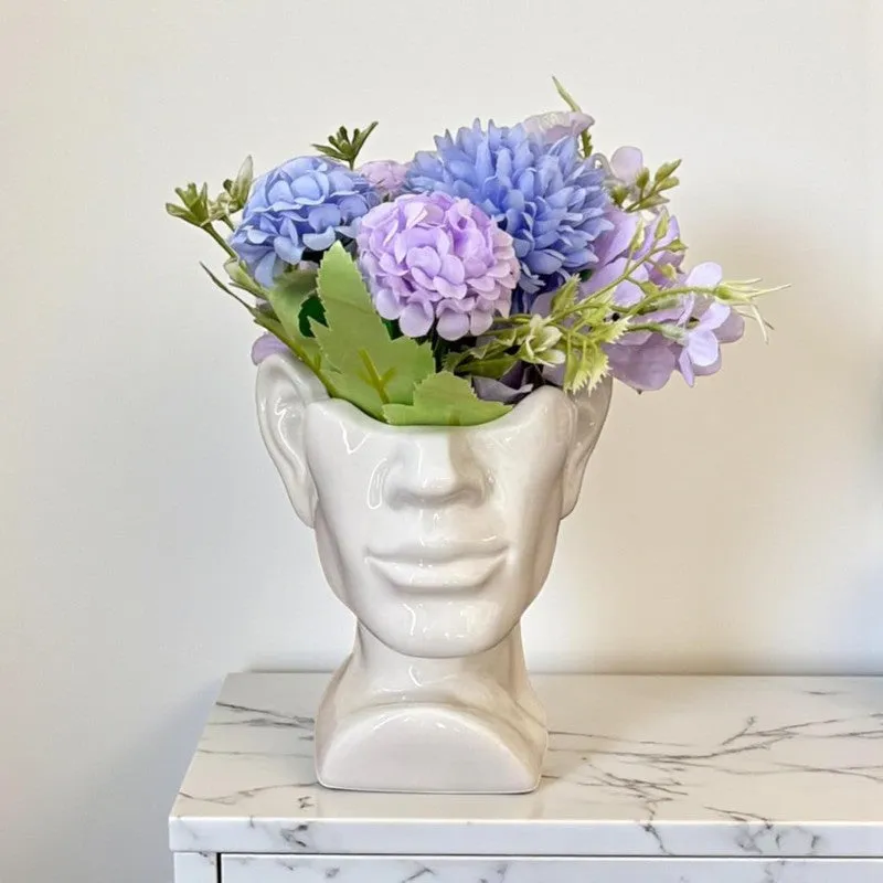 Marshmallow Vase with flower media 4