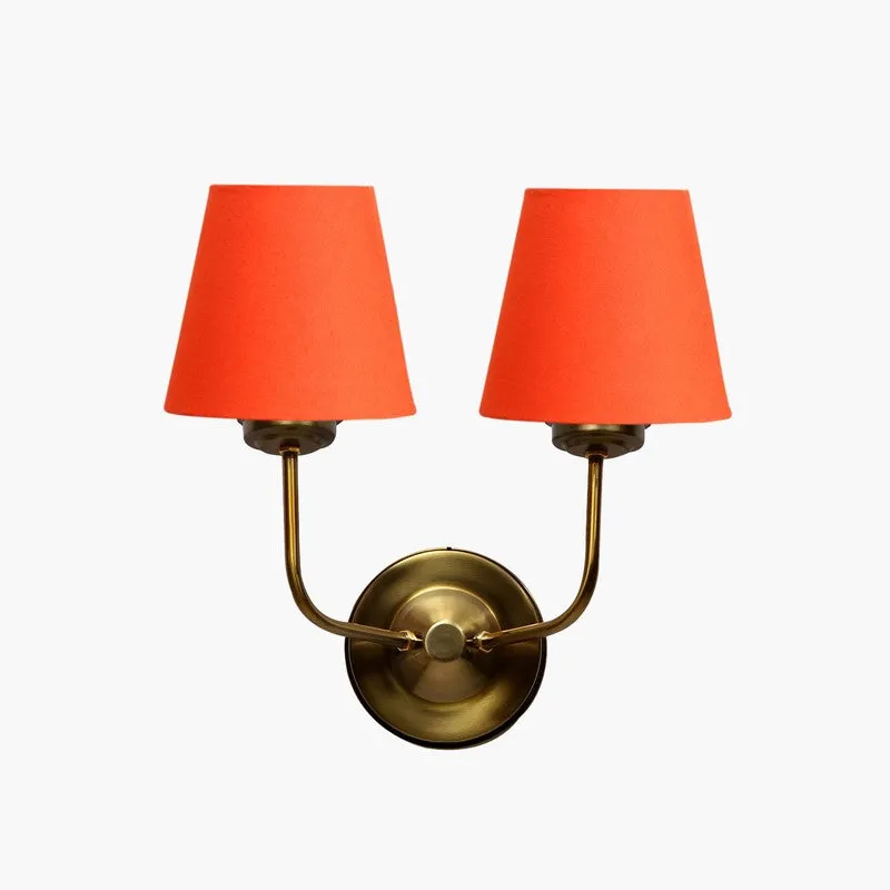 Lumoire Duo Cone Metal Wall Lamp - Gold,Orange media 5