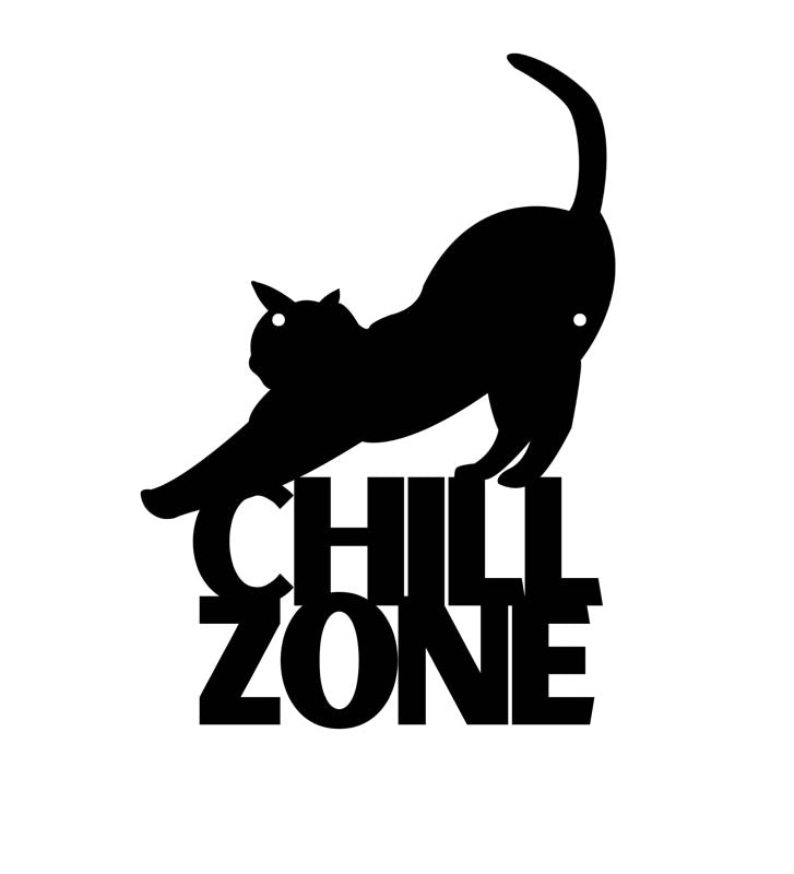 Purrfect Resting  Chill Zone Mild Steel Wall Accent media 3