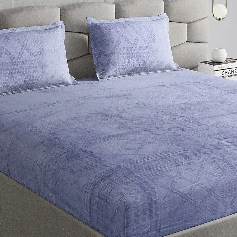 Monte Carlo Color Drift Bedsheet (Lavendor) - 280 GSM media 3