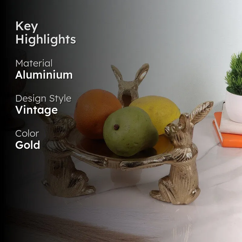 Royal Rabbit Accent Tray - Gold media 2