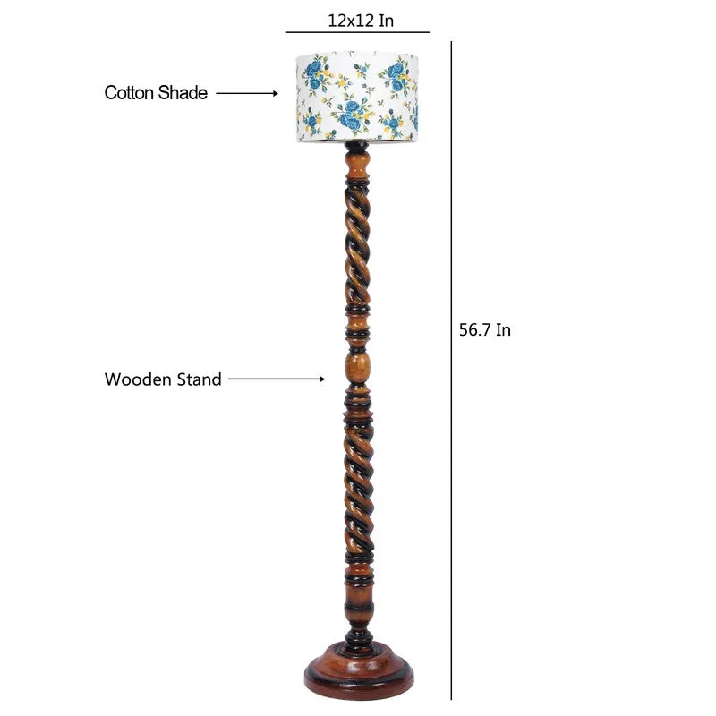 HaloCylinder Floor Lamp (Floral) media 8
