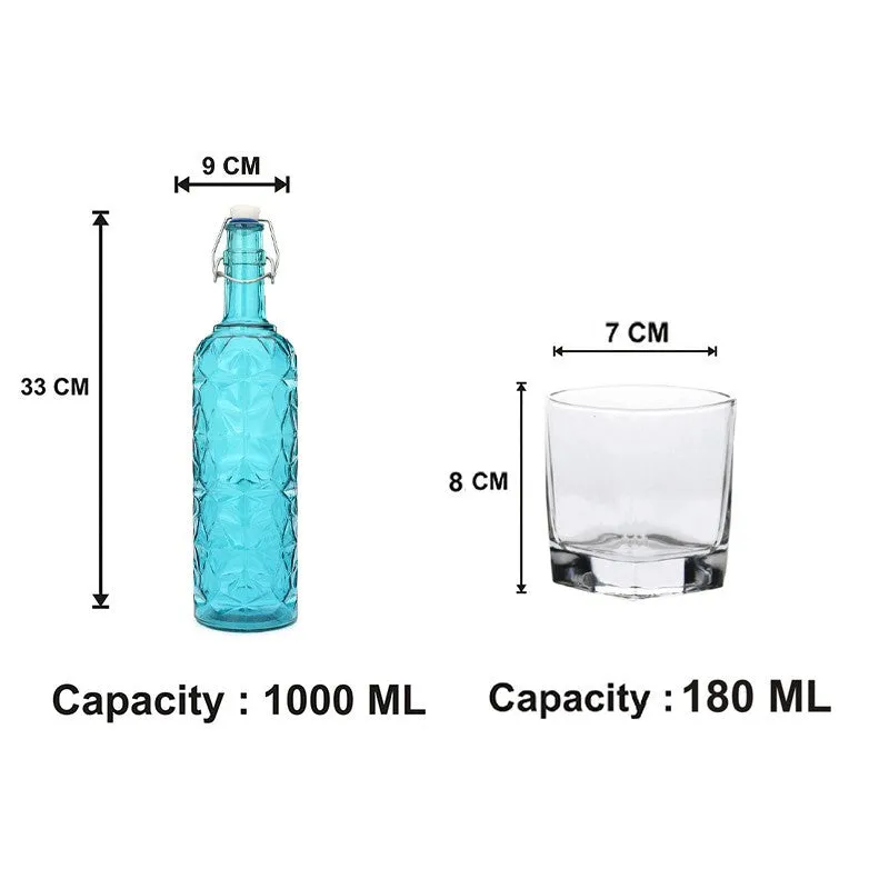 Quentin 1000 mL Water Bottle With 180 mL Glasses - Five Piece Set media 6