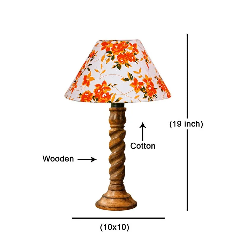 Elvane Kairo Wooden Table Lamp - Multicolor media 8