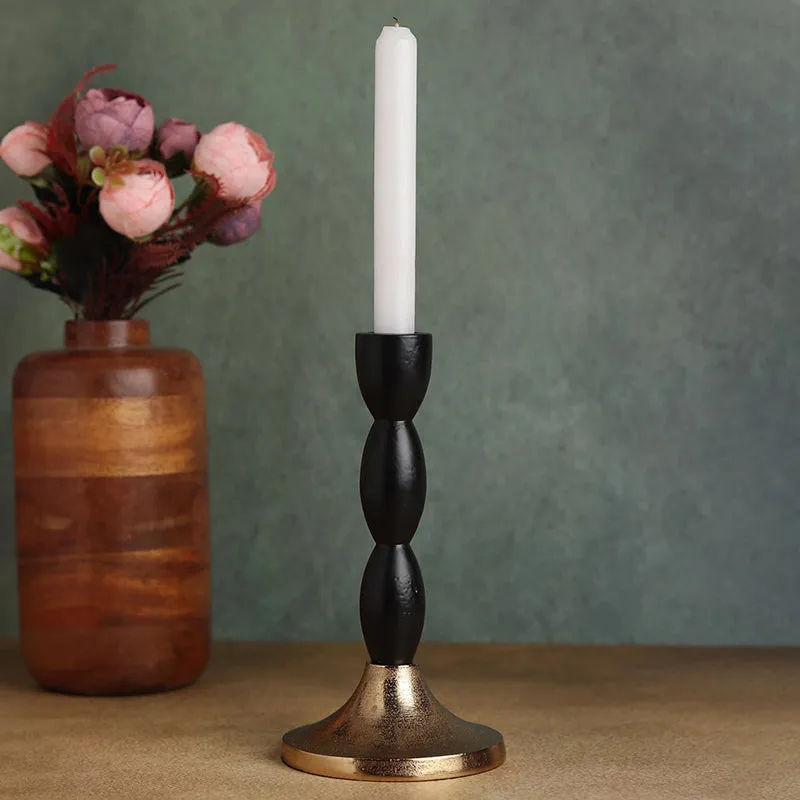Delphia Candle Holder - Black media 1
