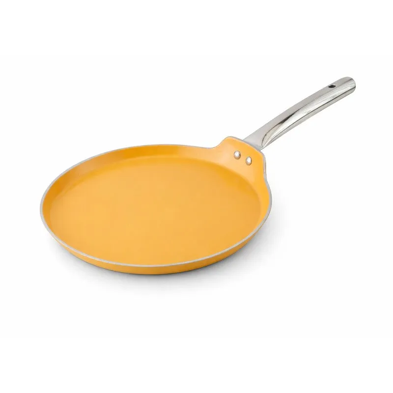 Salford Forged Ceramic Non Stick Dosa Tava (Mustard Yellow) - 26 CM media 3