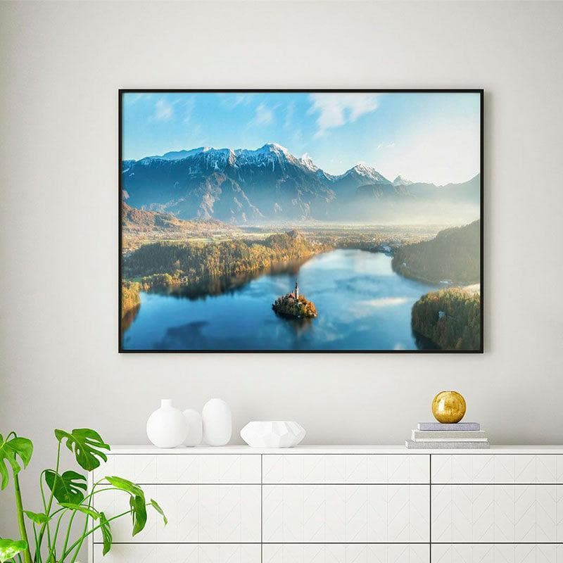 Blend in Slovania Canvas Wall Painting - Black Frame