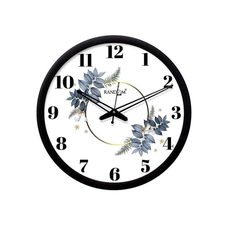 Circular Floral Talks Wall Clock media 3