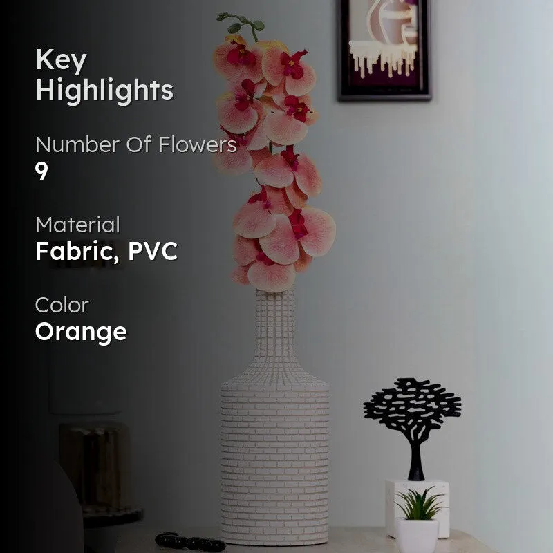 Graceful Artificial Orchids Flower Stick - Orange media 2