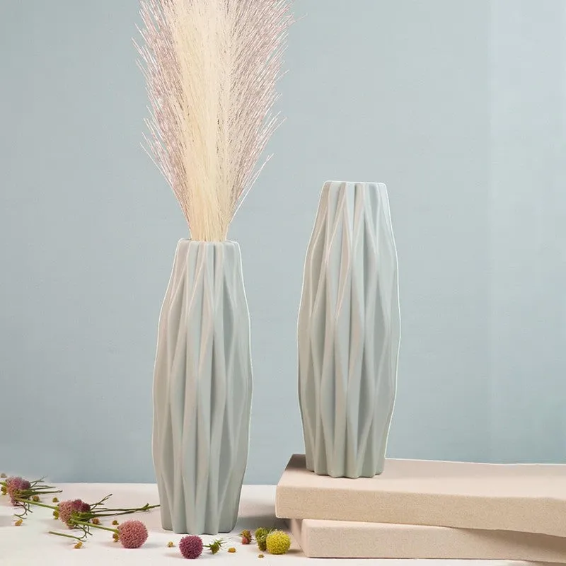 Sage Prism Vase - Set Of Two media 1