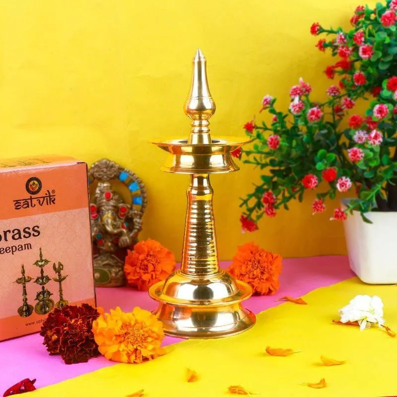 Vibhava Brass Lamp - Small media 1