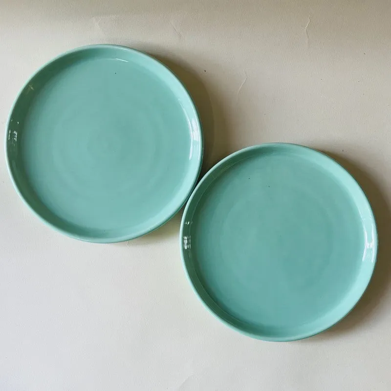 Ceramic Quarter Plate (Sage Green) - Set Of Two media 4