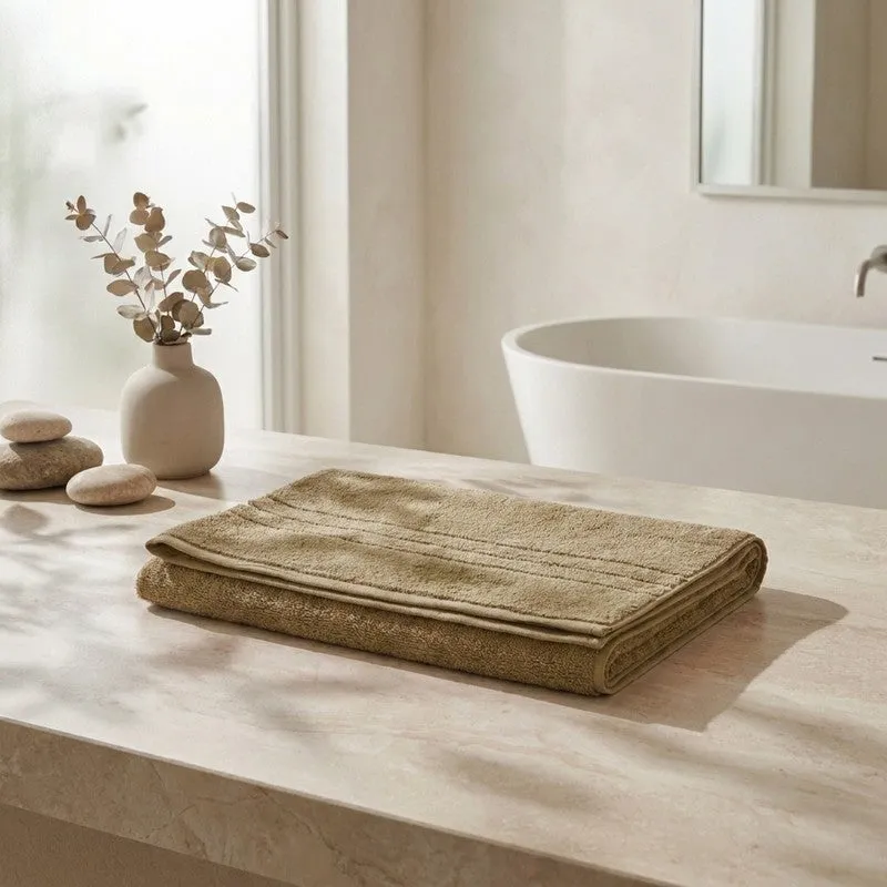 Monte Carlo Clean Wrap I Pure Cotton Bath Towel - Beige media 1