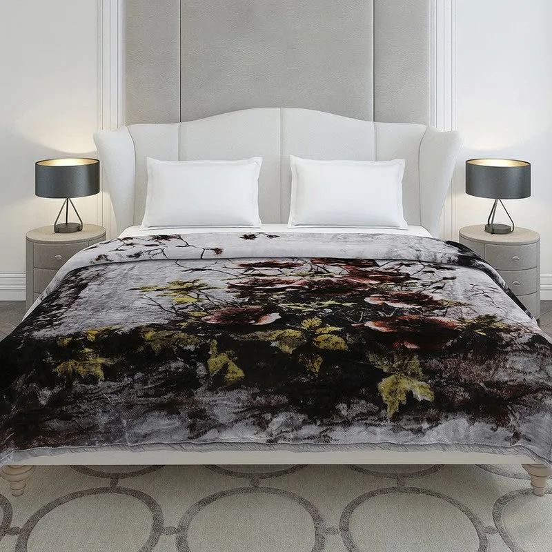 Monte Carlo Whispering Woods Blanket (Grey) - 947 GSM media 3