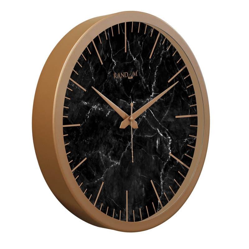 Mezo Marbled Wall Clock - Black media 3