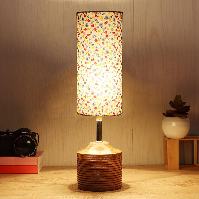 Color Splash Vida Wooden Table Lamp - Multicolor