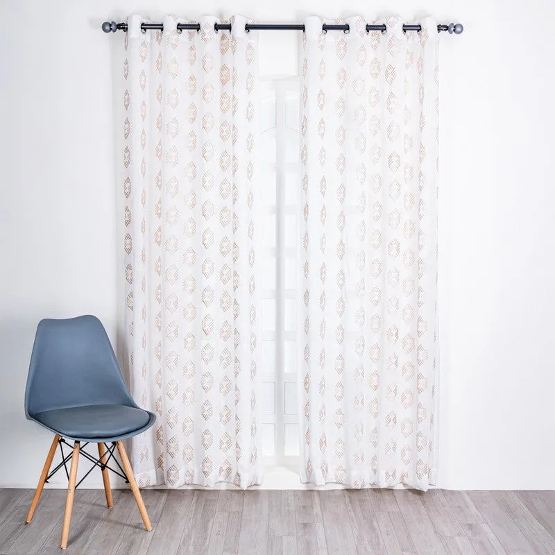 Kivele Modern Motif Curtain - Set Of Two media 3