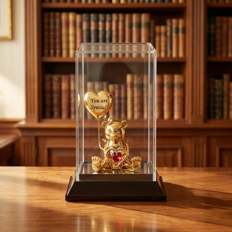 Special Bear 24K Gold Plated Mild Steel Showpiece