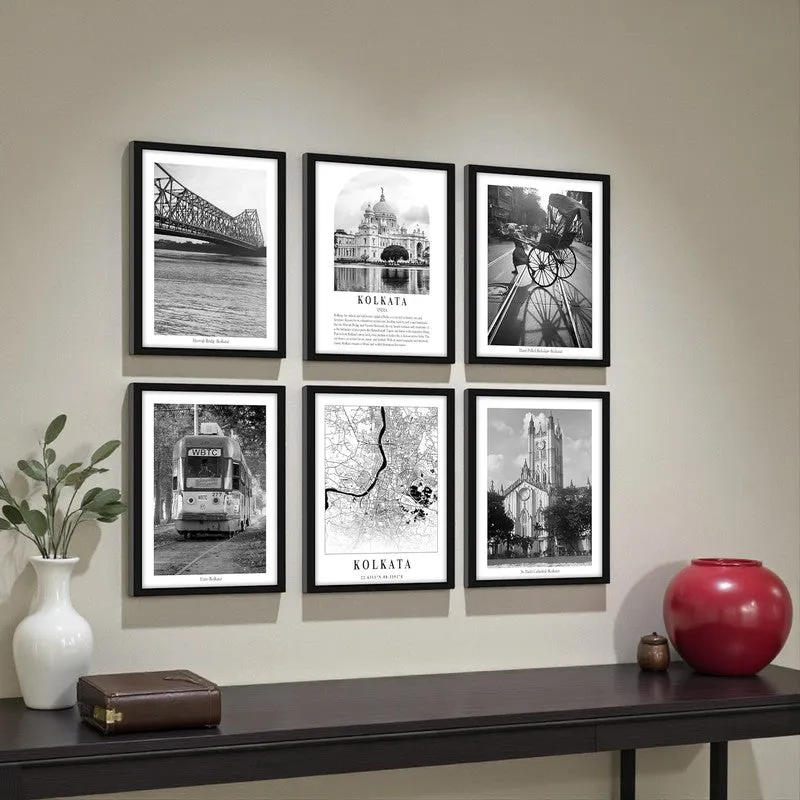 Monochrome Monuments V Wall Art With Frame - Set Of Six media 3