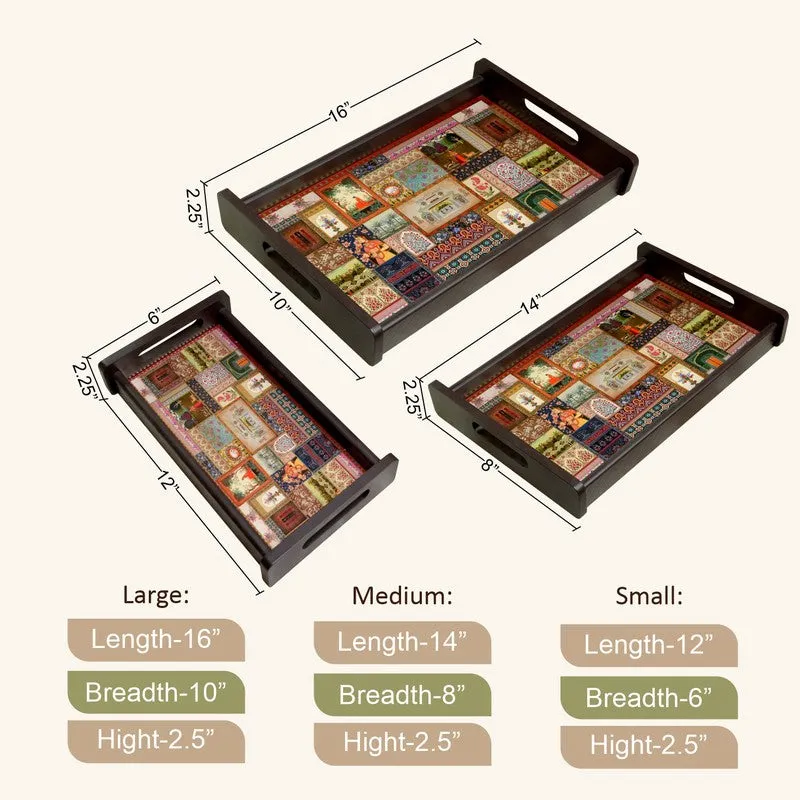 Tressa Wooden Serving Tray - Set Of Three media 9