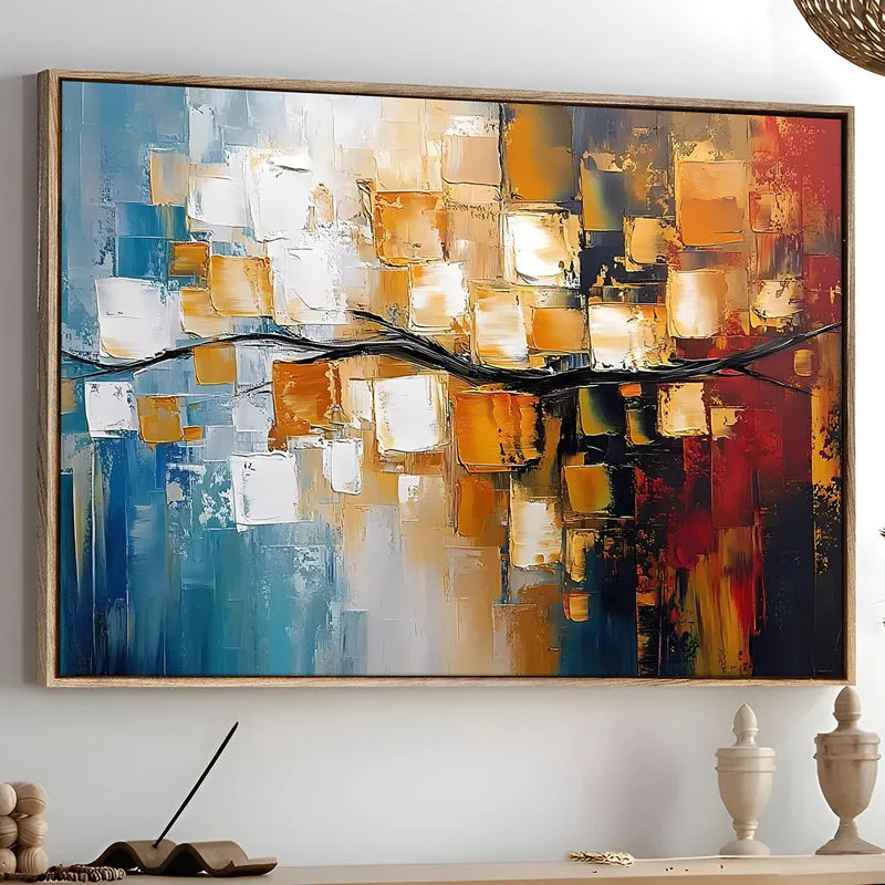 Blurred Shapes Wall Art With Frame media 3
