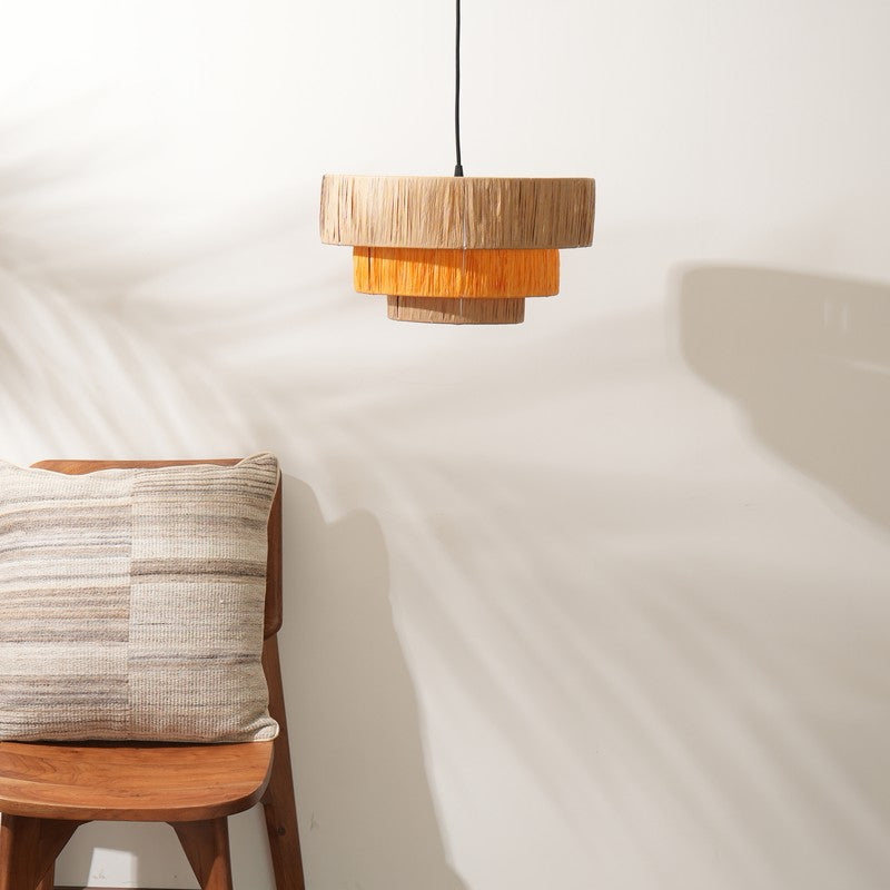 Fig Living Ombre Pendant Ceiling Lamp - Orange & Brown media 4