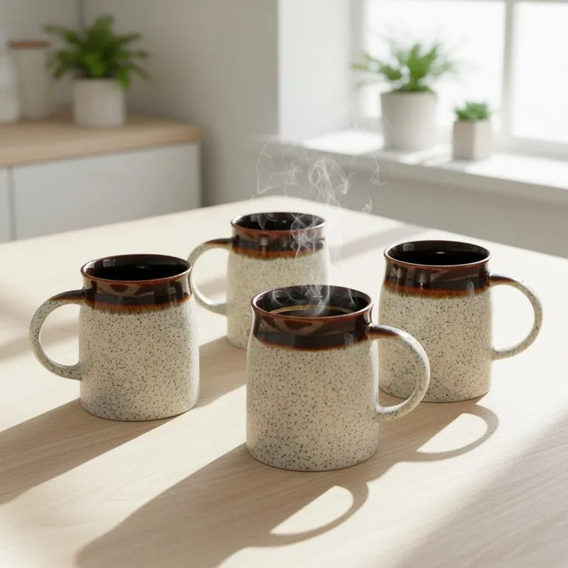 Ceramic Ceramic Coffee Mug (450 mL Each) - Set Of Four media 4