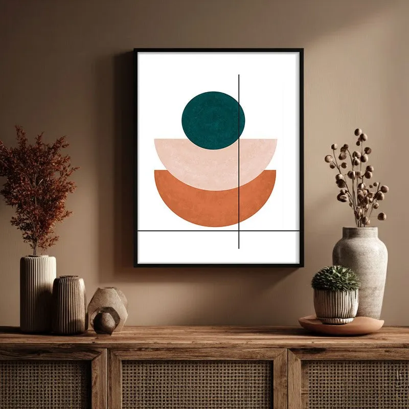 Linear Anchor Canvas Wall Painting With Black Frame media 6