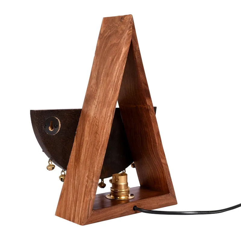 Camelia Handcrafted Wooden Table Lamp - Multicolor media 6