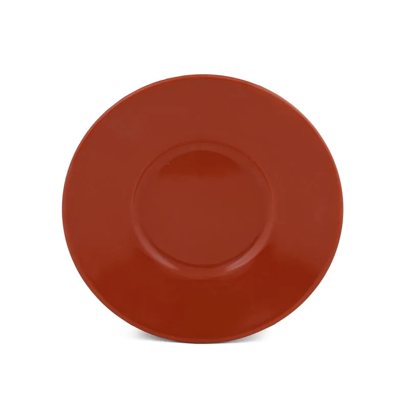 MochaMuse Cup & Saucer (Red/190 mL Each) - Set of Six - 7