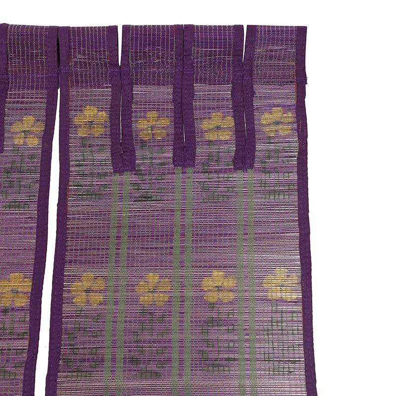 Forest Flow Three Panel Bamboo Curtain - Purple media 5