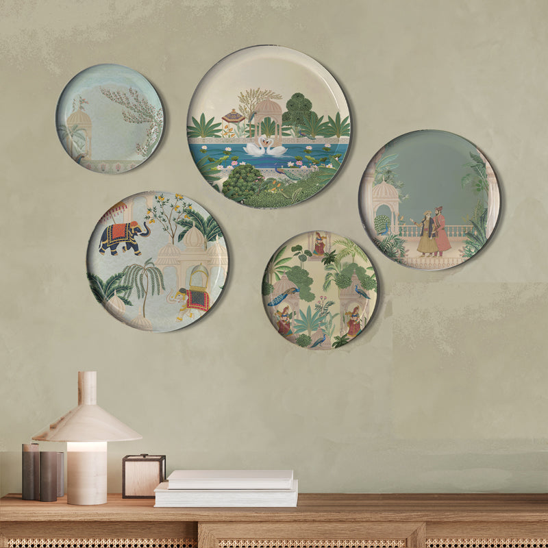 Regal Garden Metal Wall Plate - Set Of Five media 3