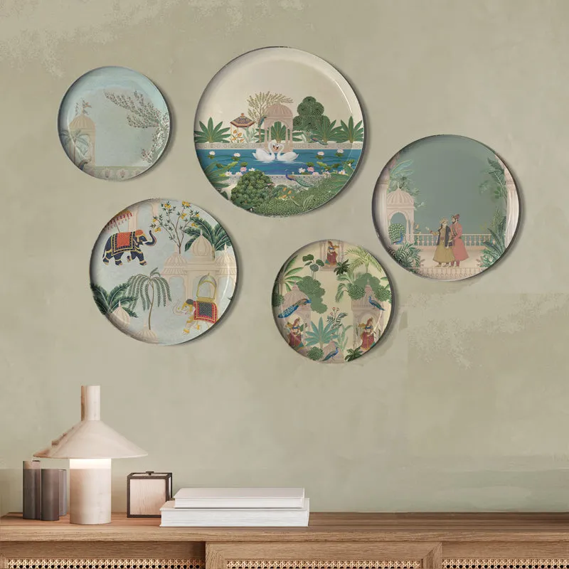 Regal Garden Metal Wall Plate - Set Of Five media 3