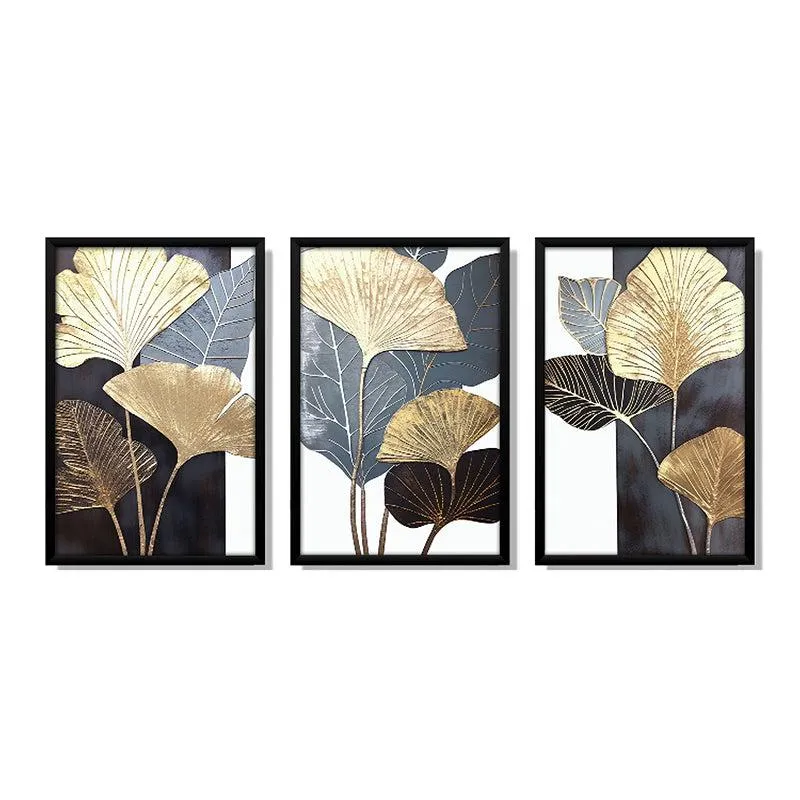 Serene Luxe Wall Art With Frame - Set Of Three media 3